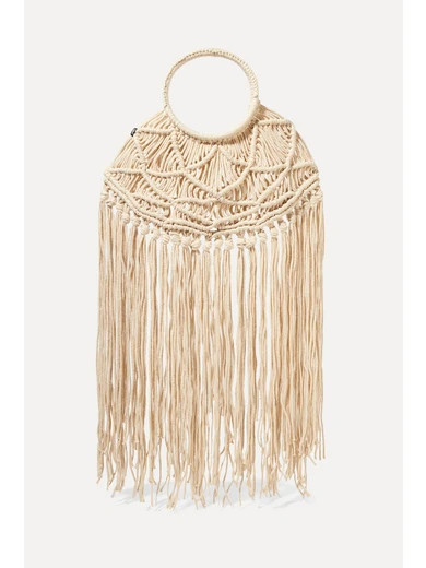 Nannacay
				
			
			
			
			
			
				+ NET SUSTAIN Manu fringed crocheted tote
				$150
			
			
... | NET-A-PORTER (US)