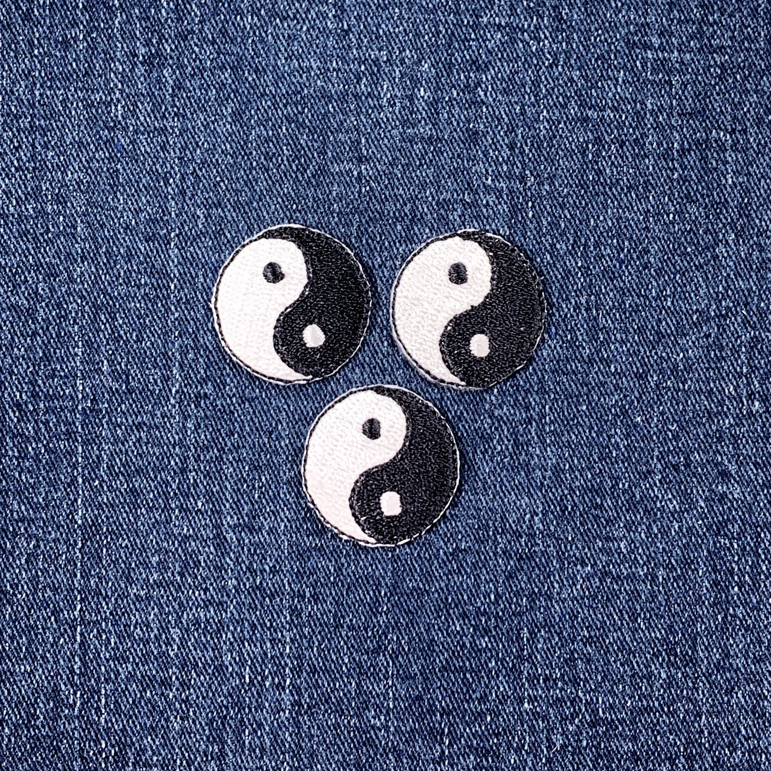 3-Pack Yin Yang Applique Patch - Mini Embroidered Yin-Yang Symbol Badge 1" (Iron On) | Etsy (Global)
