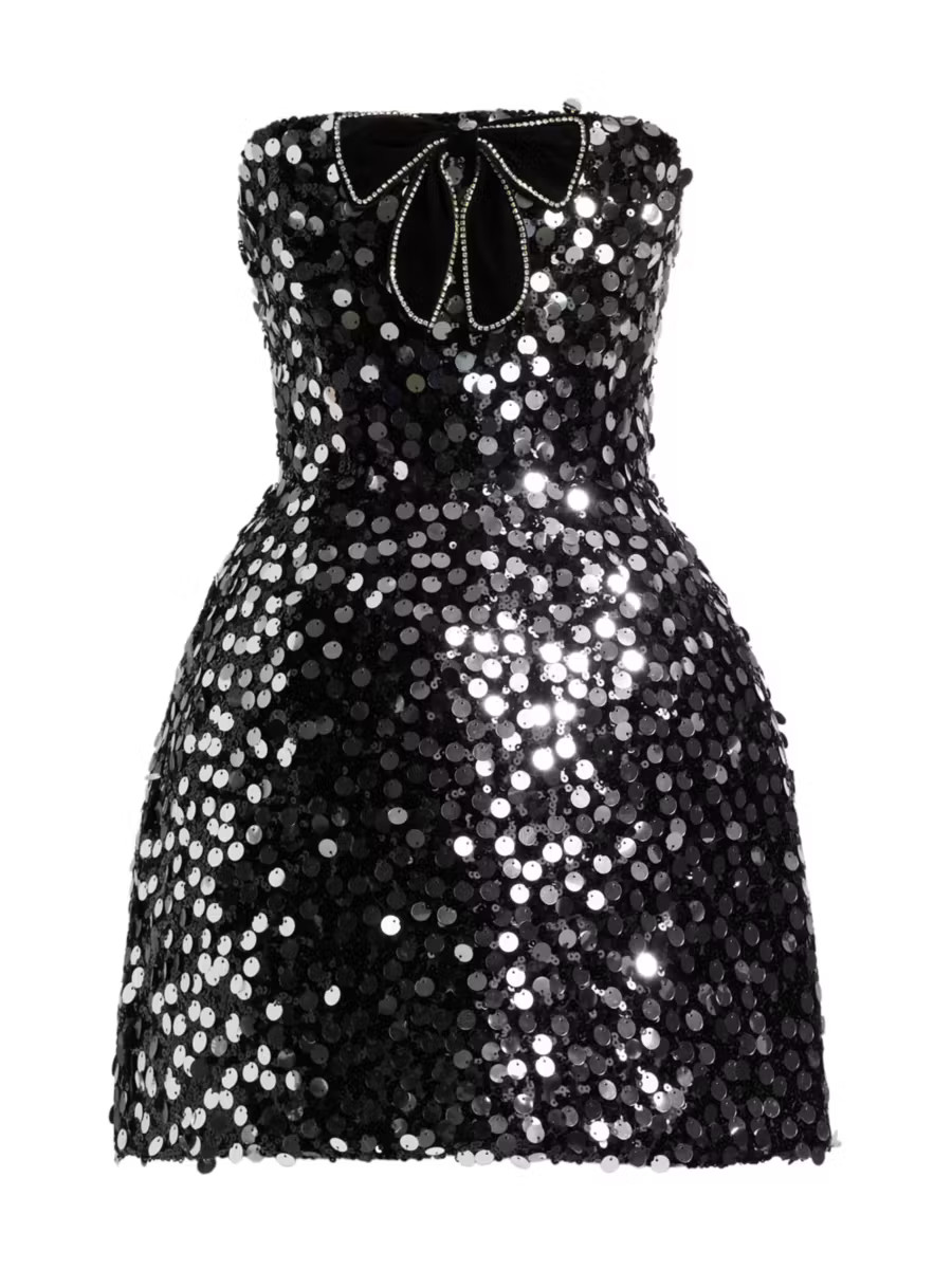 Bronx and Banco Maraya Sequined Bandeau Minidress | Saks Fifth Avenue | Saks Fifth Avenue