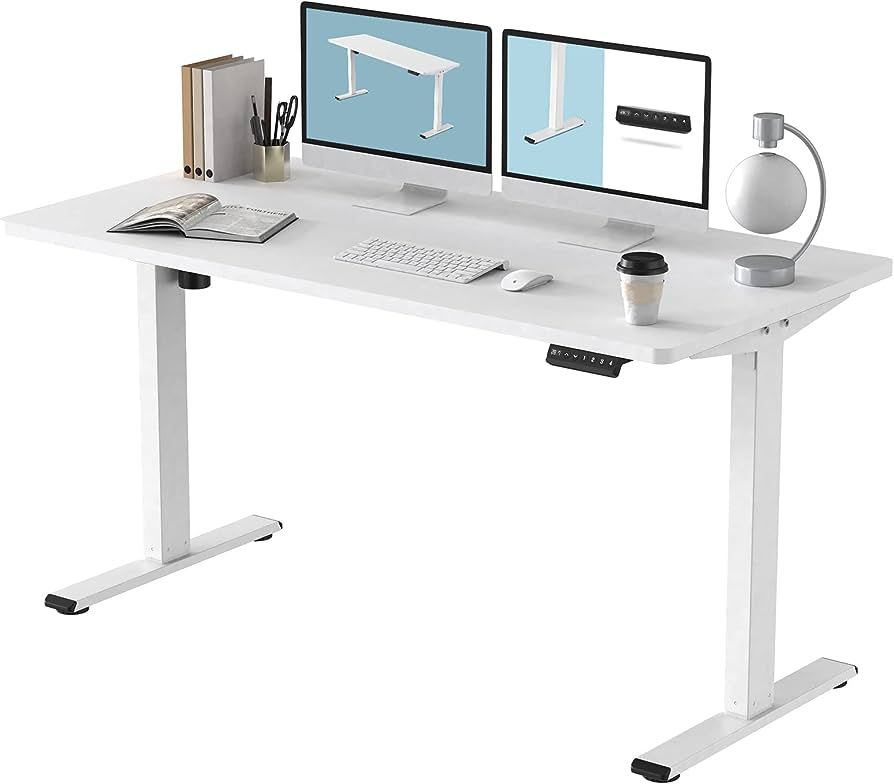 FLEXISPOT EN1 Large Stand Up Desk 55 Inches Whole-Piece Desk Computer Workstation Ergonomic Memor... | Amazon (US)