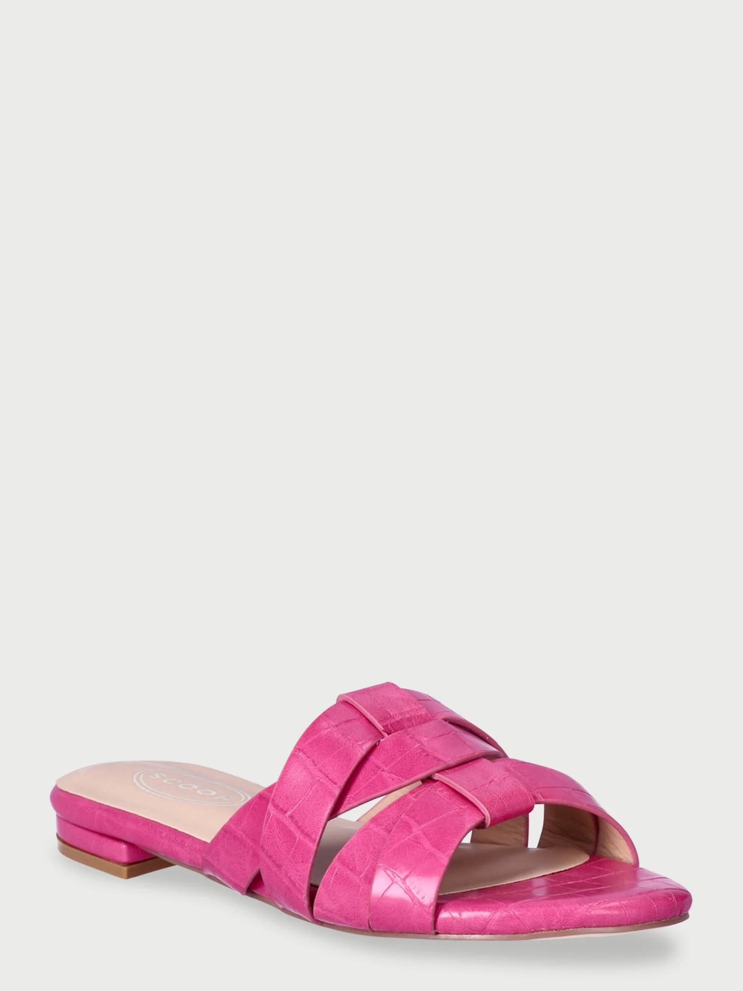 Scoop Women's Crossover Band Slide Sandals | Walmart (US)