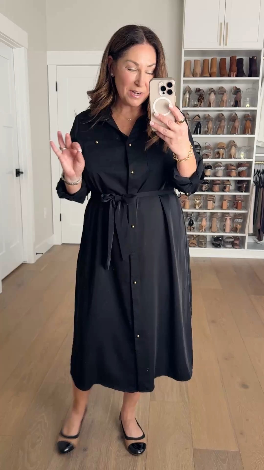 3 ways to wear shirt dress for work wearing large in dress

#LTKWatchNow #LTKMidsize #LTKWorkwear