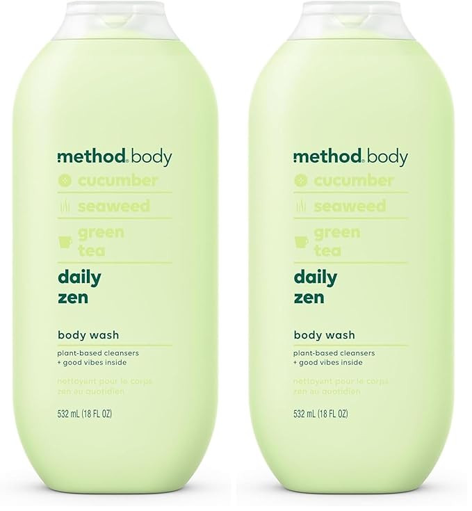 Method Body Wash, Daily Zen, Paraben and Phthalate Free, 18 oz (Pack of 2) | Amazon (US)
