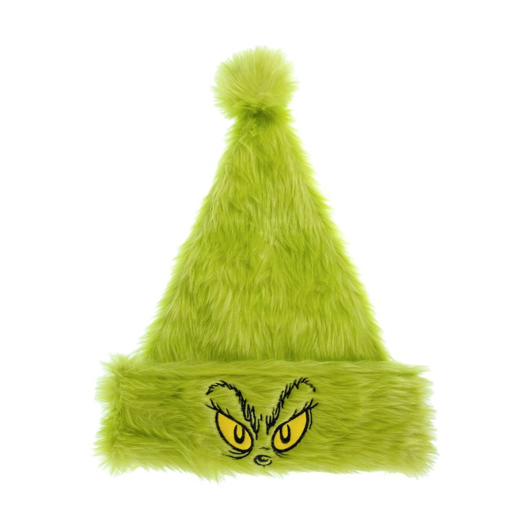 Dr. Seuss How the Grinch Stole Christmas Furry Green Grinch Party Hat by Ruz - Walmart.com | Walmart (US)