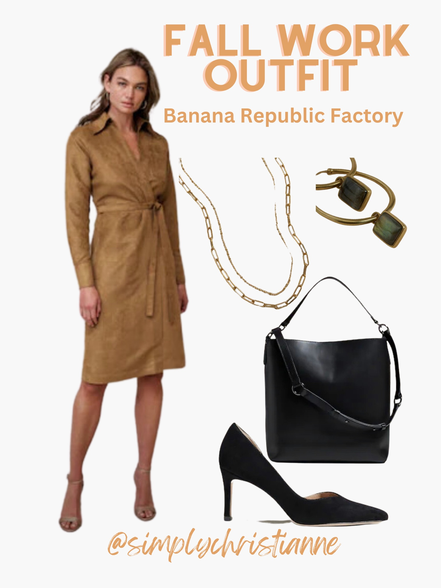 vegan suede knee length dress Buck Vegan Suede Manon Dress