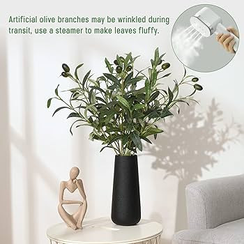 Waipfaru Faux Olive Branches for Vases, Olive Tree Branches with Lifelike Olives, Artificial Gree... | Amazon (US)