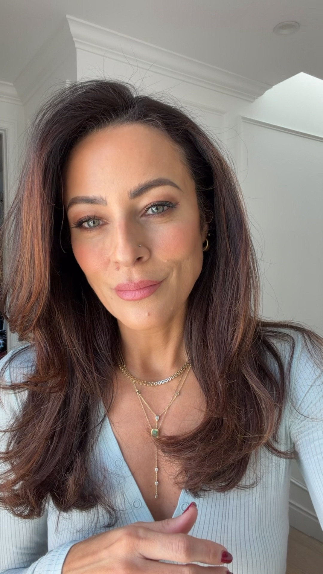 Linked my exact pajama set and necklace set for those asking! 

#LTKSeasonal #LTKOver40