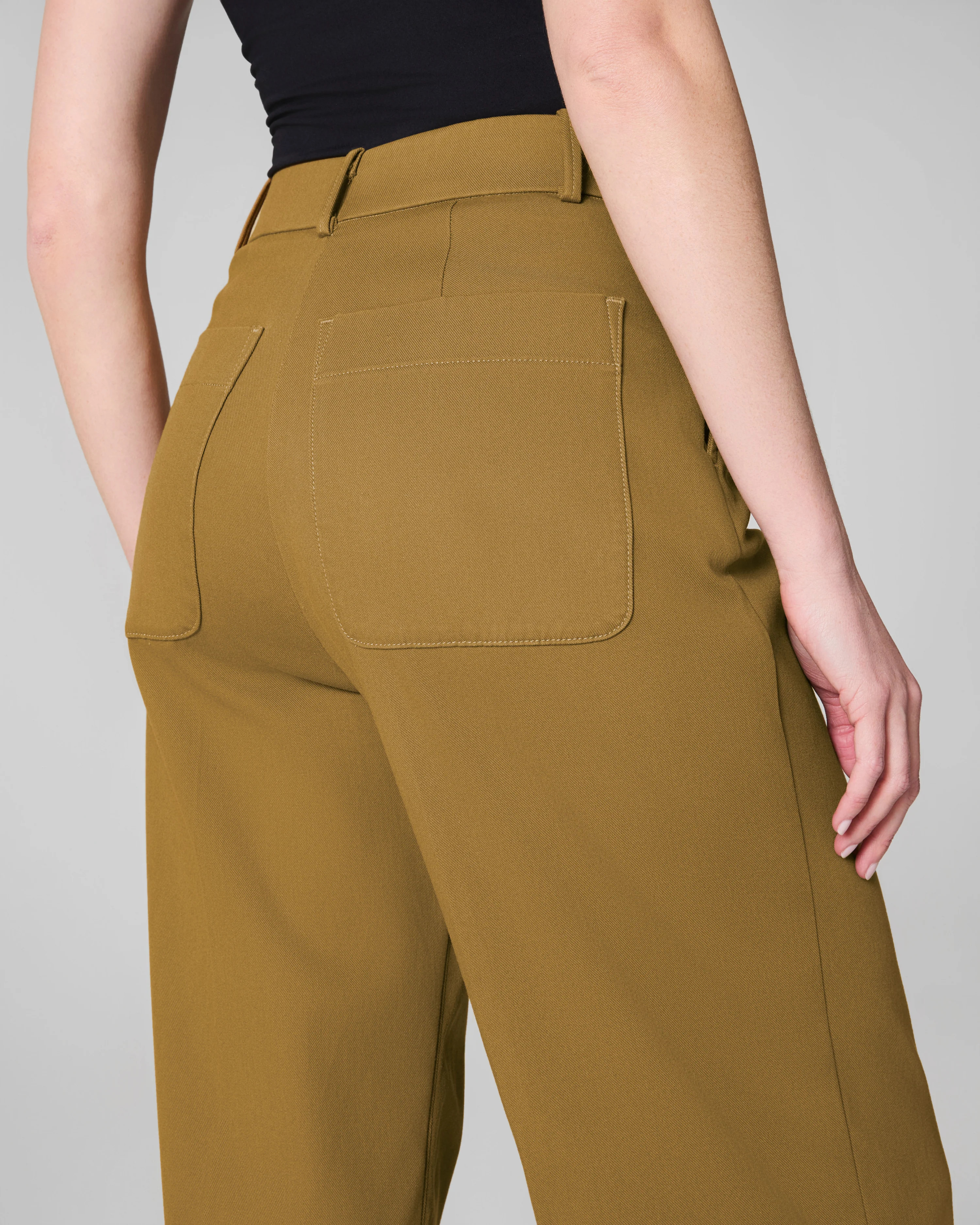 Stretch Twill Cropped Wide Leg Pant | SPANX | Spanx