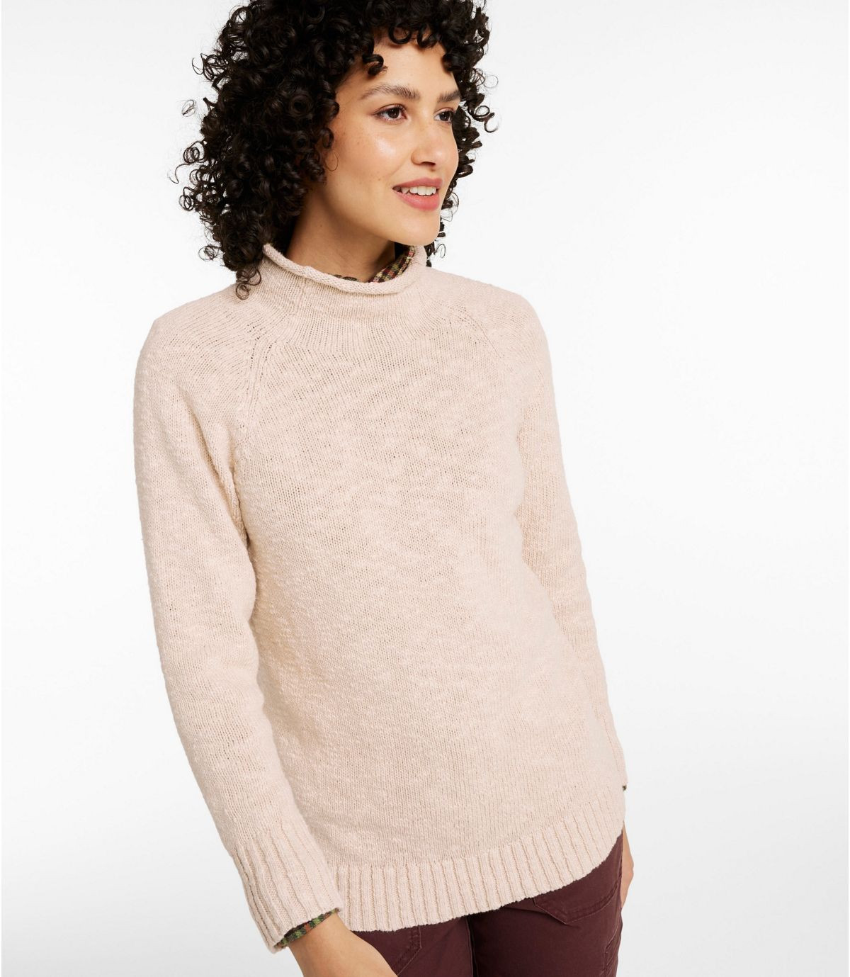 Women's Cotton Ragg Sweater, Funnelneck Pullover | Sweaters at L.L.Bean | L.L. Bean