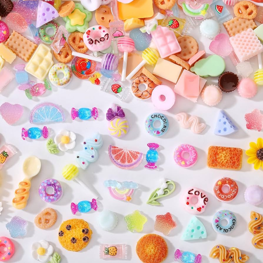 AIPULIDUO 118 pcs Slime Charms Food Cute Set，Mixed Lot Assorted Food Resin Flatback Cute Sets f... | Amazon (US)