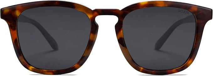 Amazon.com: SOJOS Polarized Sunglasses for Women Men Classic Vintage Style Shades SJ2155 Tortoise... | Amazon (US)