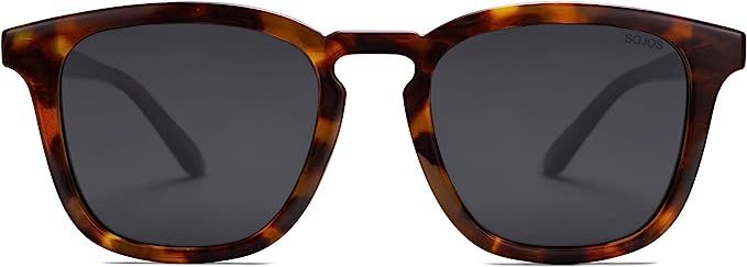 Amazon.com: SOJOS Polarized Sunglasses for Women Men Classic Vintage Style Shades SJ2155 Tortoise... | Amazon (US)