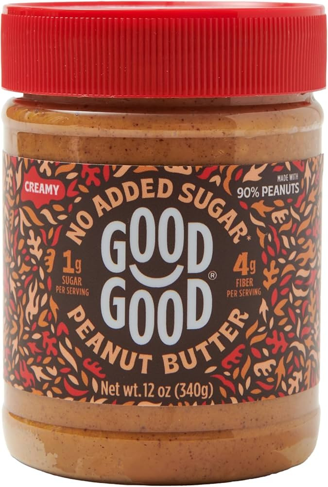 GOOD GOOD Creamy Peanut Butter Keto Friendly - Low Carb & No Added Sugars - Vegan - No Preservati... | Amazon (US)