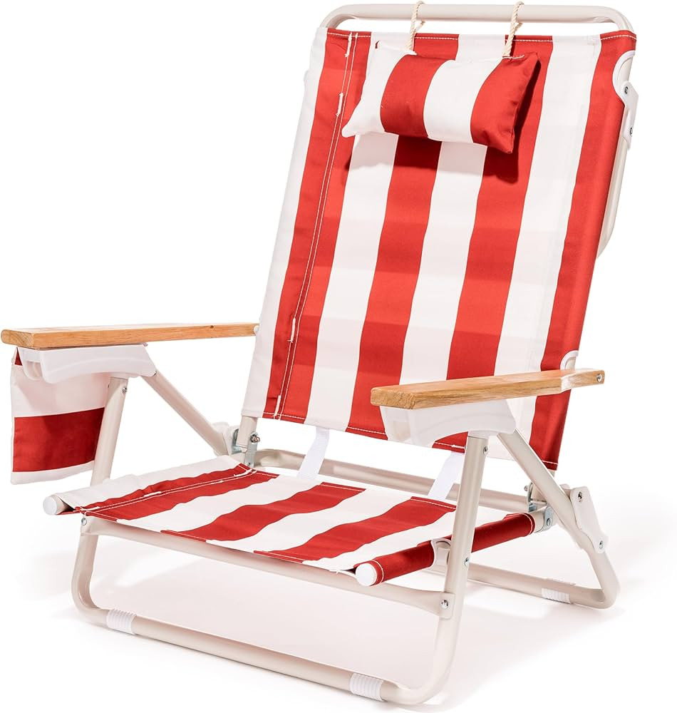 Business & Pleasure Co. Holiday Tommy Chair - Reclining Backpack Beach Chair - Le Sirenuse Capri ... | Amazon (US)