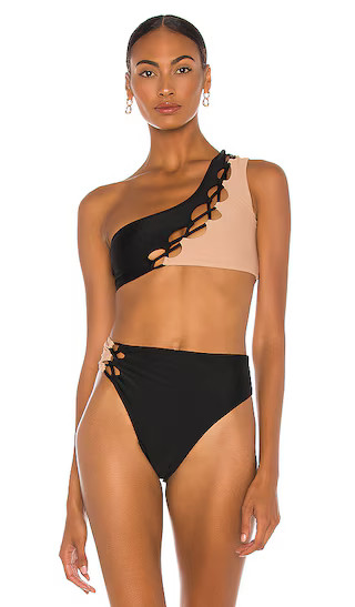 Andres Top in Black & Nude | Revolve Clothing (Global)