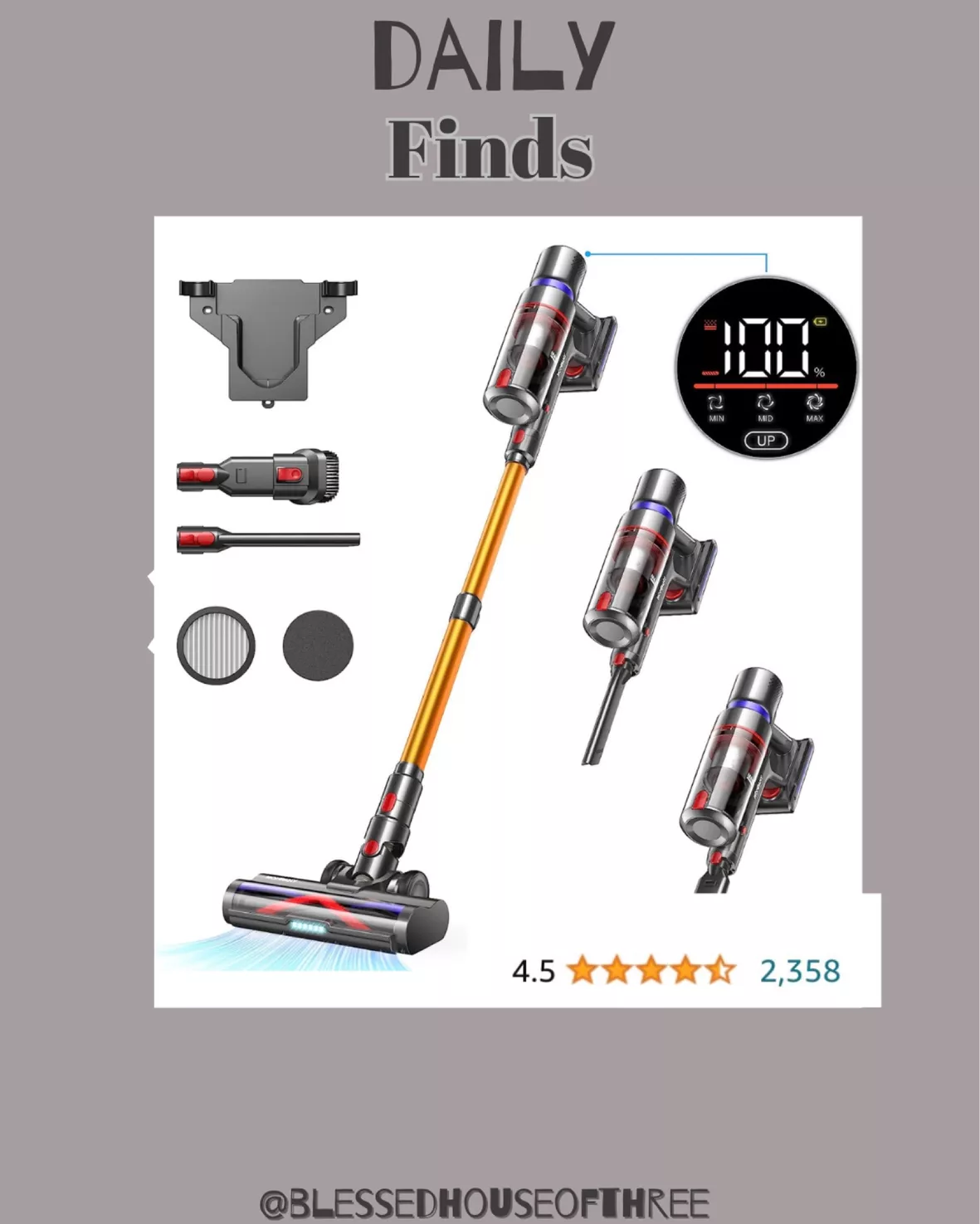 HOMPANY Cordless Vacuum Cleaner, … curated on LTK