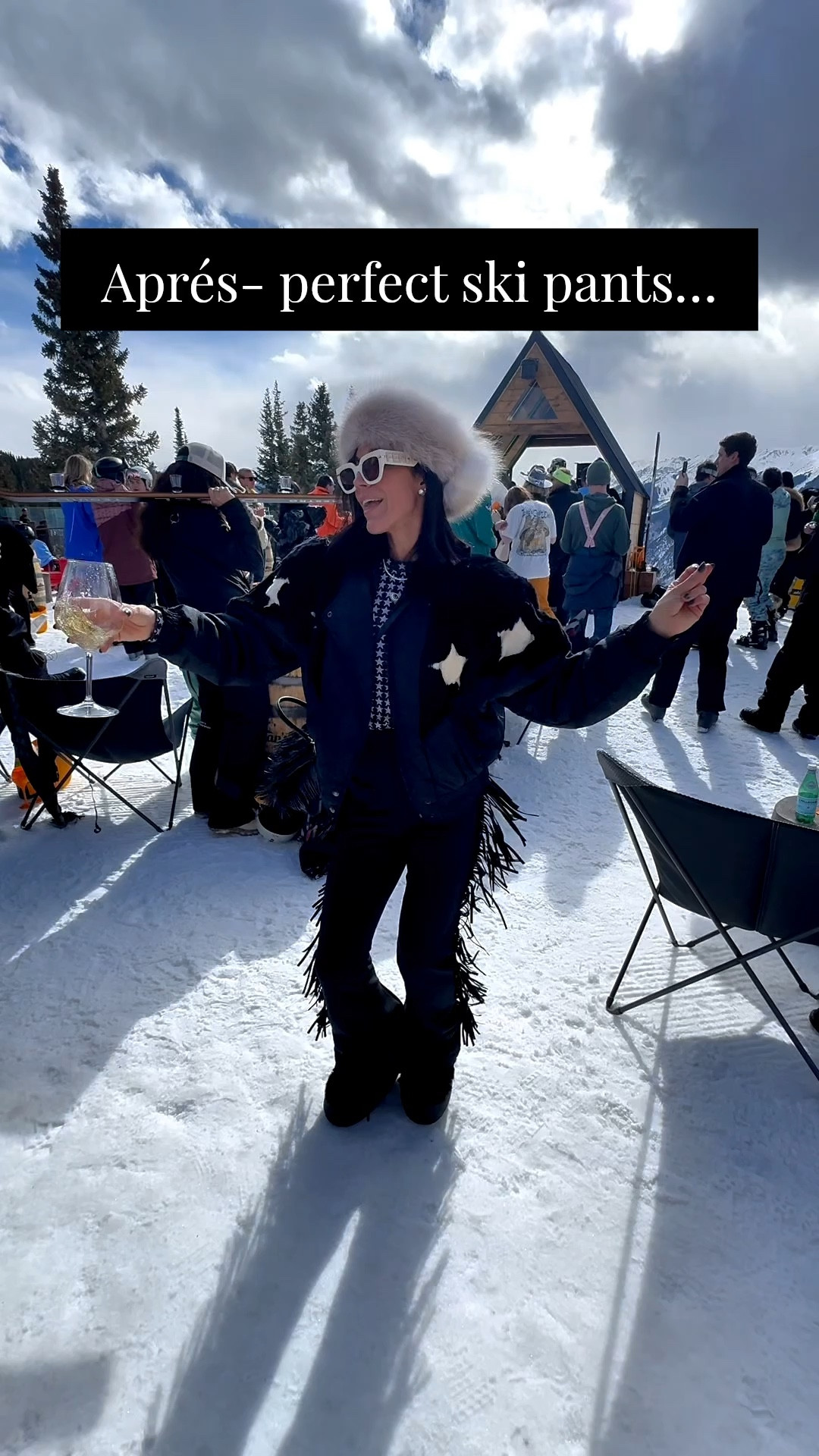 The ski pants you need to be the life of the party at any Aprés ski party!!! 

I wore these fringe ski pants to an apres ski party on the top of Aspen mountain and had so many people asking for the deets! 

My mink ski coat is a vintage find, but I linked some great options! My exact ski onesie, moon boots and baselayers are linked below, plus some great pieces to achieve a similar look!! 

I grabbed this fox fur headband at the Western stock show, but found some similar headbands online and linked them for y’all 🖤. 

#LTKSeasonal #LTKActive #LTKootd