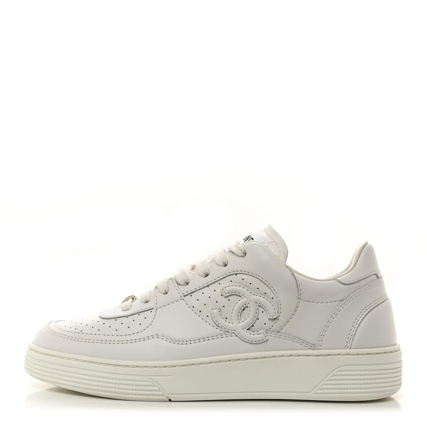 Calfskin CC Womens Sneakers 36 White | FASHIONPHILE (US)