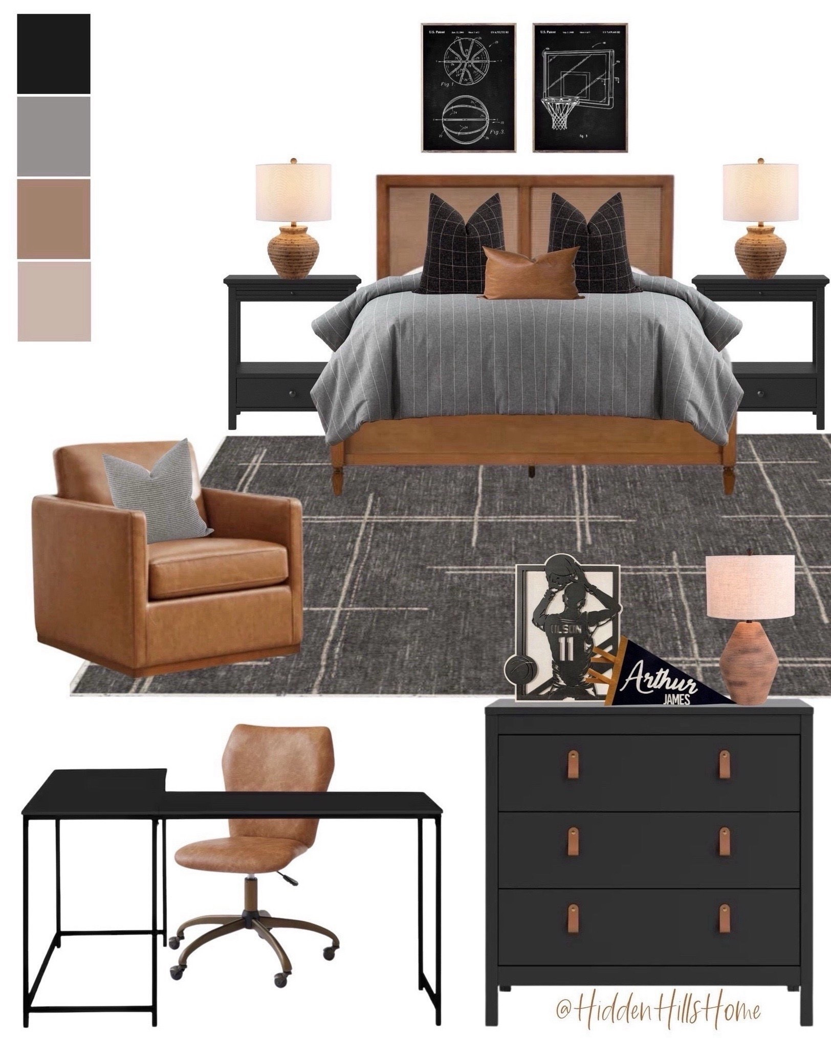 Teen boys bedroom design, boys bedroom mood board, sports artwork for bedroom, boys bed, boys bedroom #moodboad 





#LTKKids #LTKSaleAlert #LTKHome
