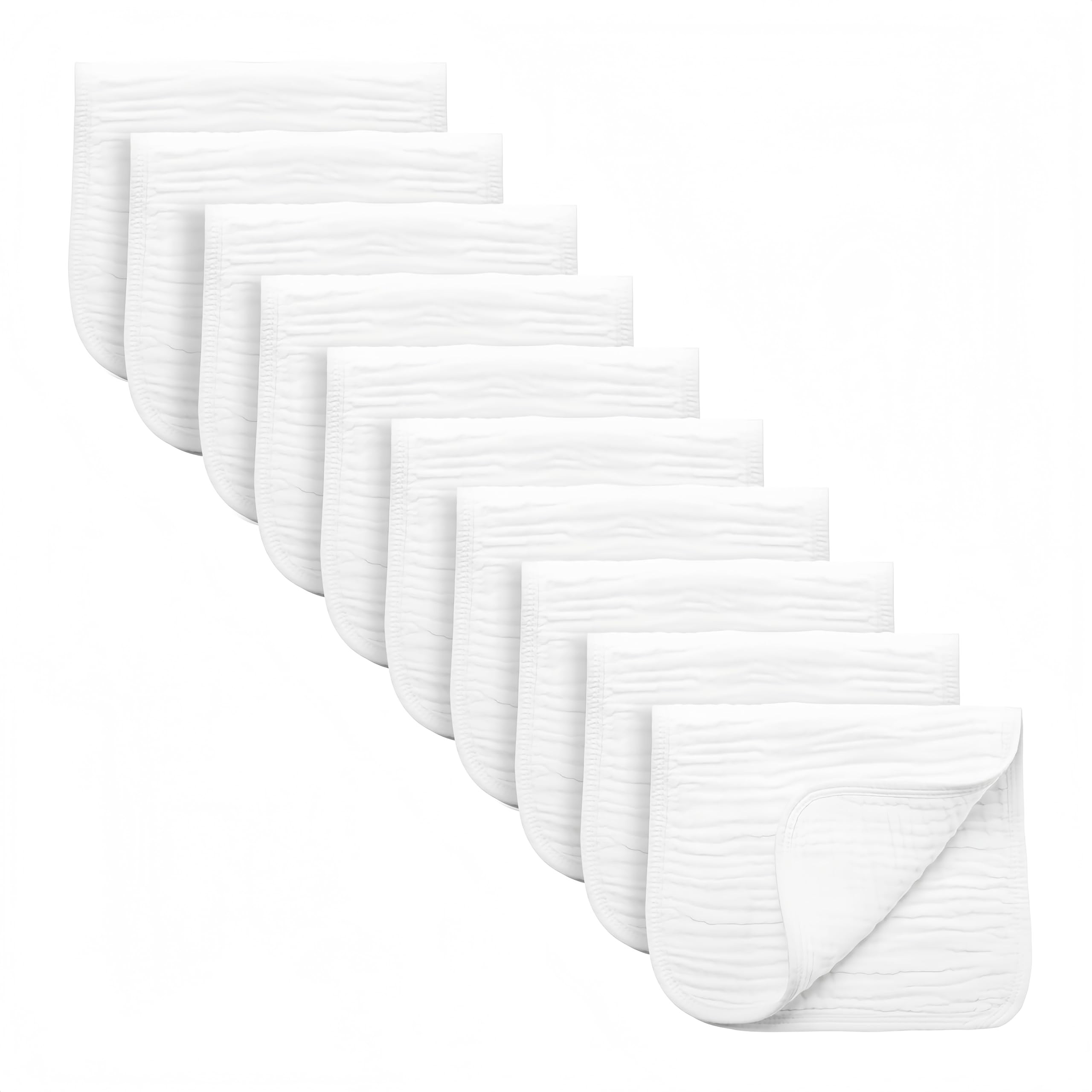 Synrroe Burp Cloths Large, Muslin Burp Cloths for Baby Girls and Boys, Pack of 10 Extra Absorbent... | Amazon (US)