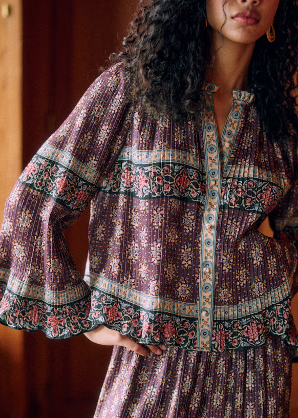 Nelea Blouse - Horam - Recycled polyester - Sézane | Sezane Paris - US