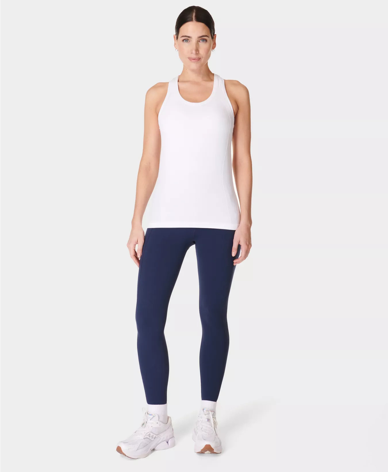 Athlete Seamless Gym Vest - White | Women's Vests | Sweaty Betty | Sweaty Betty UK