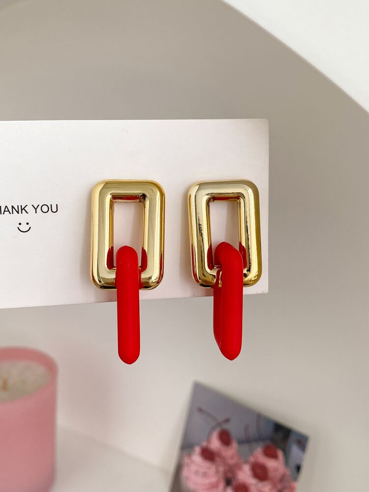 Rectangle Drop Earrings
       
              
              $1.00        
    (1000+)
        $0... | SHEIN