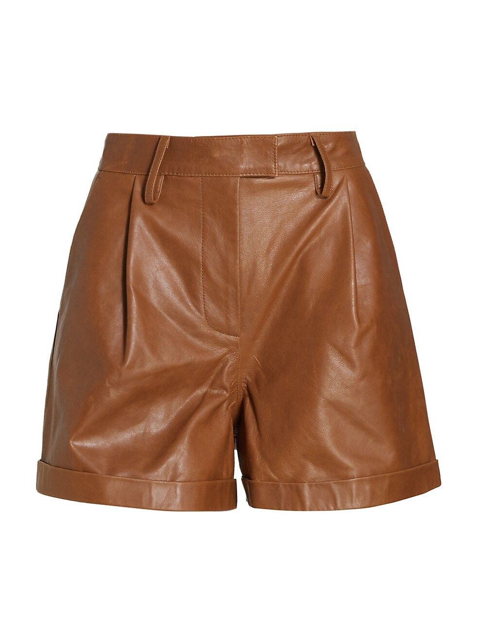 REMAIN Birger Christensen Paola Leather Shorts | Saks Fifth Avenue