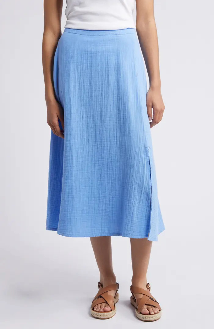 Caslon® Cotton Gauze Skirt | Nordstrom | Nordstrom