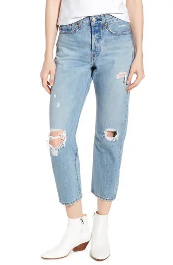 Women's Levi's Wedgie Ripped Straight Leg Jeans | Nordstrom