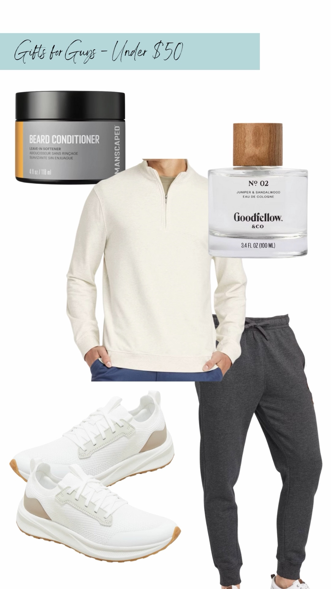 Gifts for guys under $50 that are practical, easy to wear, and actually get used. From everyday grooming essentials to cozy layers, casual joggers, and clean white sneakers, these are the kinds of gifts that feel thoughtful without being complicated.

Perfect for stocking stuffers, last minute gifts, or rounding out a bigger present. Everything here is affordable, versatile, and easy to gift. 

 

#LTKGiftGuide #LTKFindsUnder50 #LTKMens