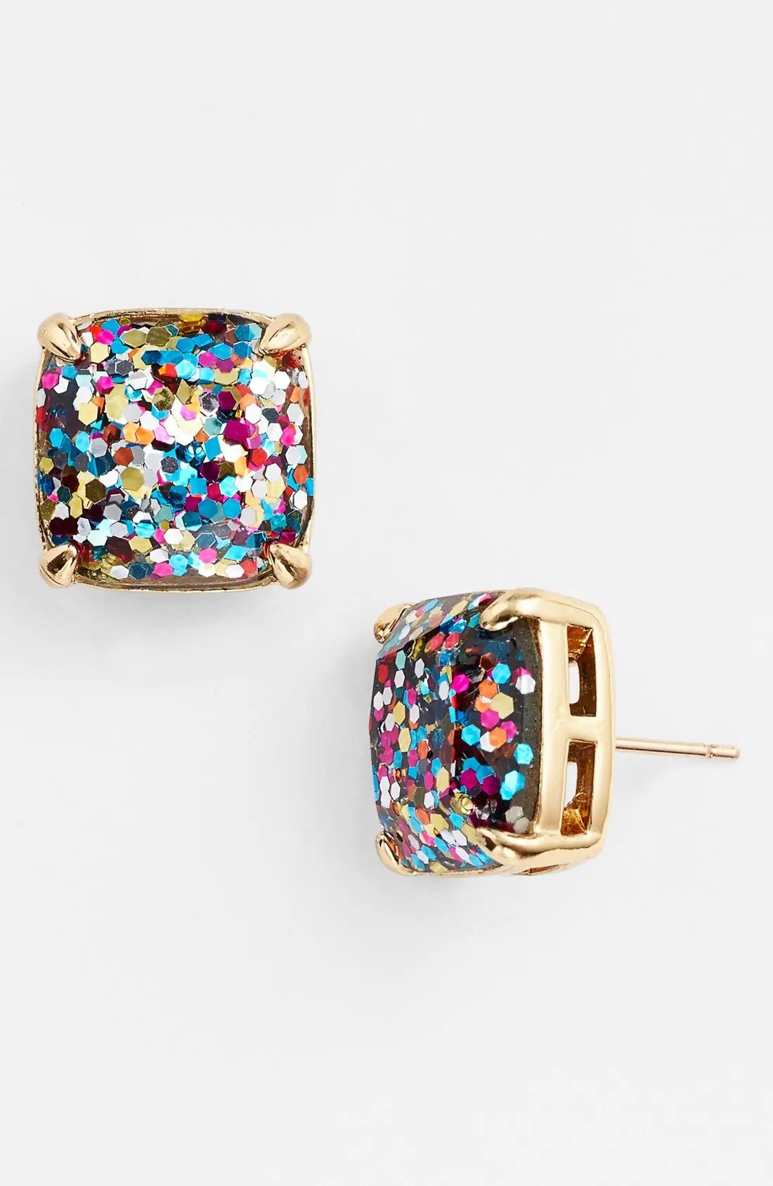 kate spade new york glitter stud earrings in Multi Glitter at Nordstrom | Nordstrom