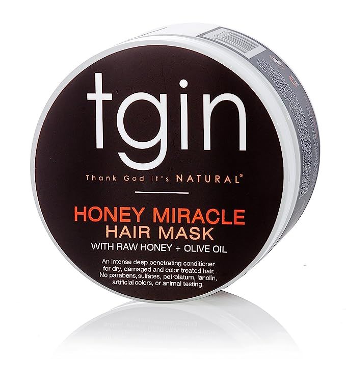 tgin Honey Miracle Hair Mask Deep Conditioner With Raw Honey & Olive Oil For Natural Hair - Dry H... | Amazon (US)