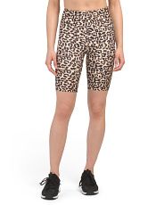 Cheetah Printed High Waist Bike Shorts | TJ Maxx