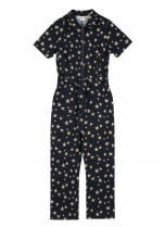 Mork Star Print Short Sleeve Boilersuit | Joanie