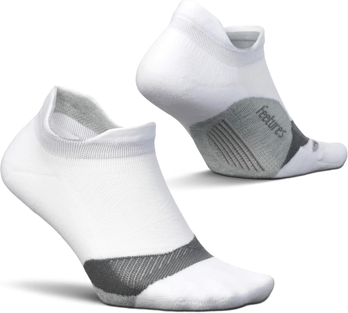 Feetures Elite Light Cushion No Show Tab Ankle Socks - Sport Sock with Targeted Compression - (1 ... | Amazon (US)