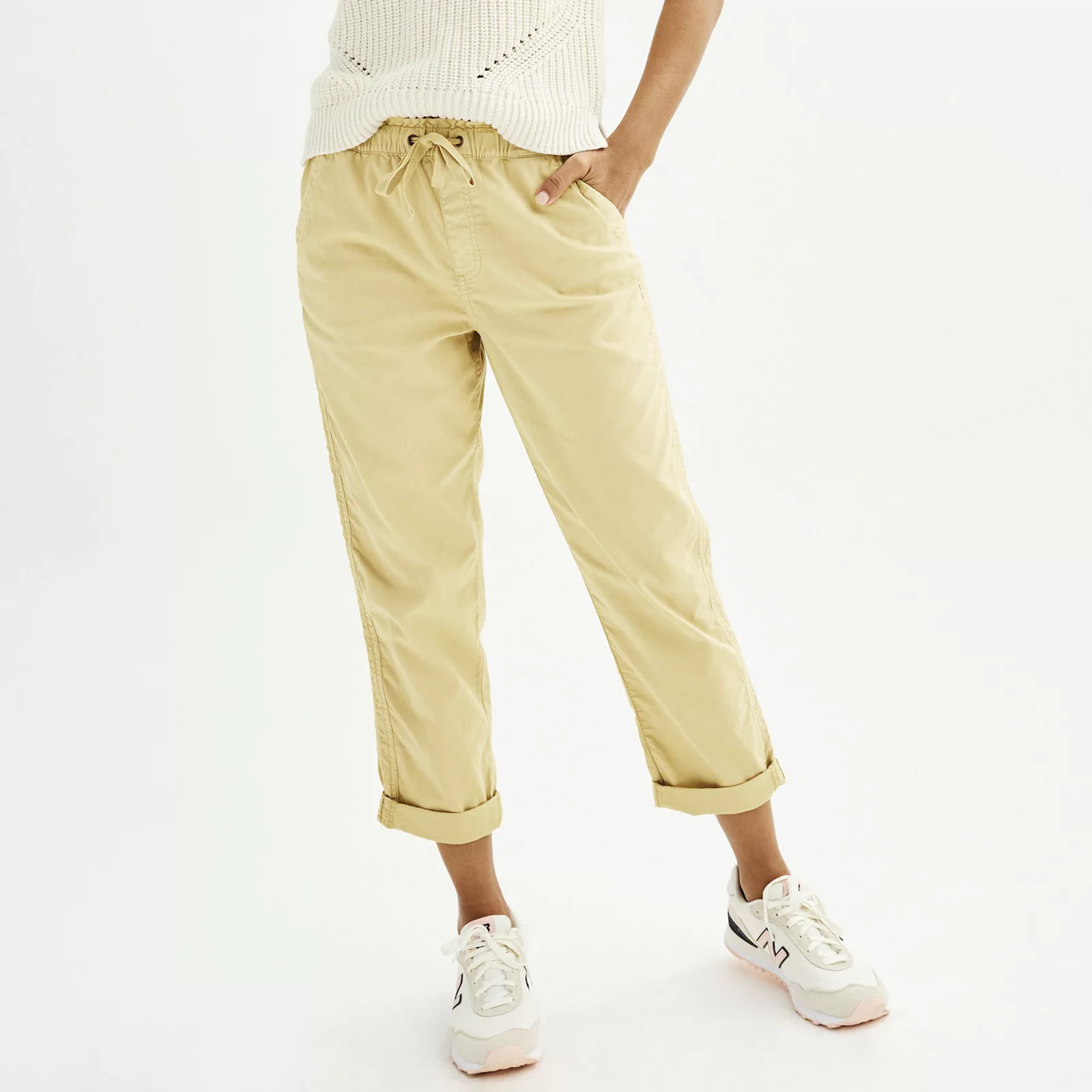 Women's Sonoma Goods For Life® Easy Paper Bag Waist Capri | Kohl's