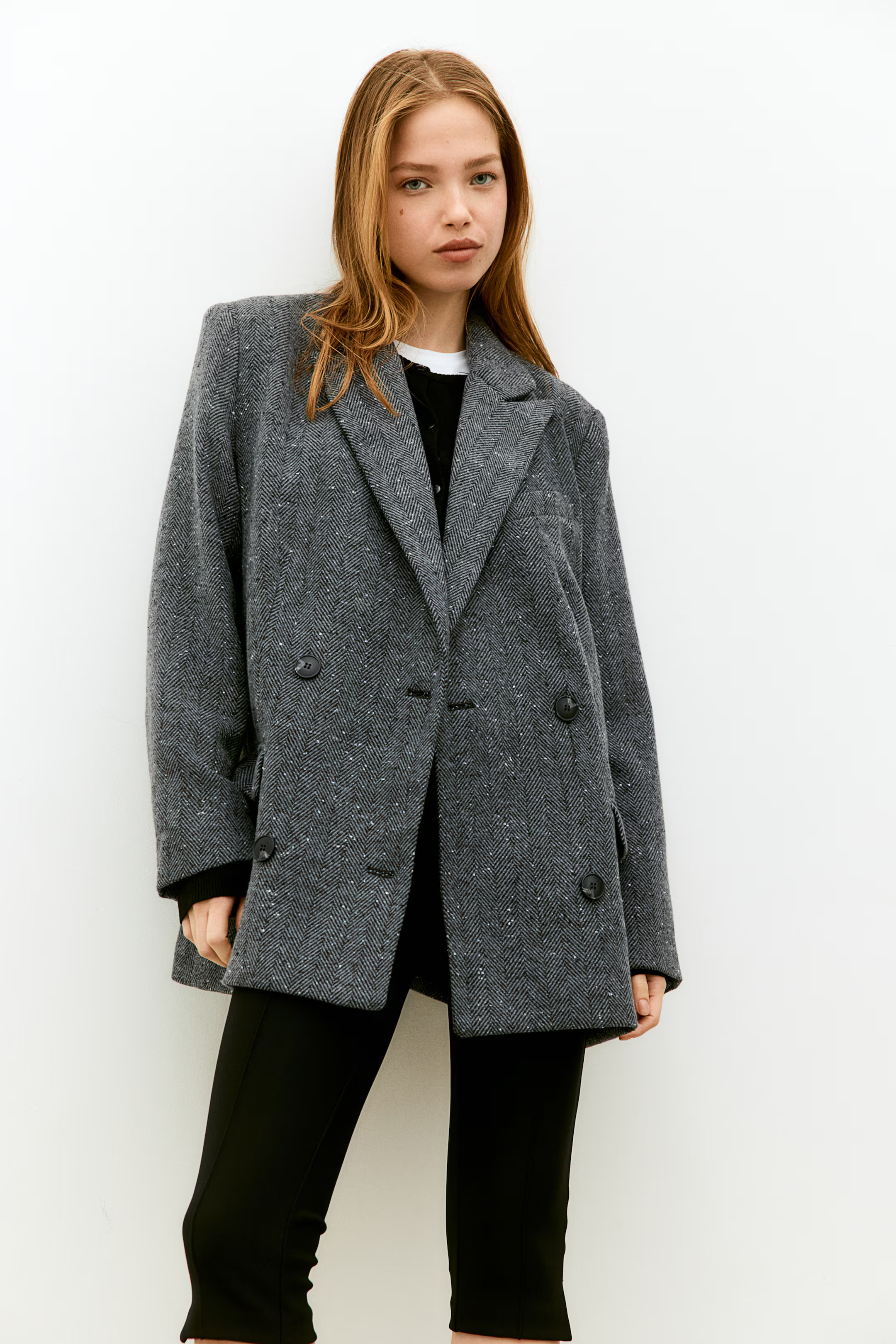 Double-breasted blazer | H&M (UK, MY, IN, SG, PH, TW, HK)