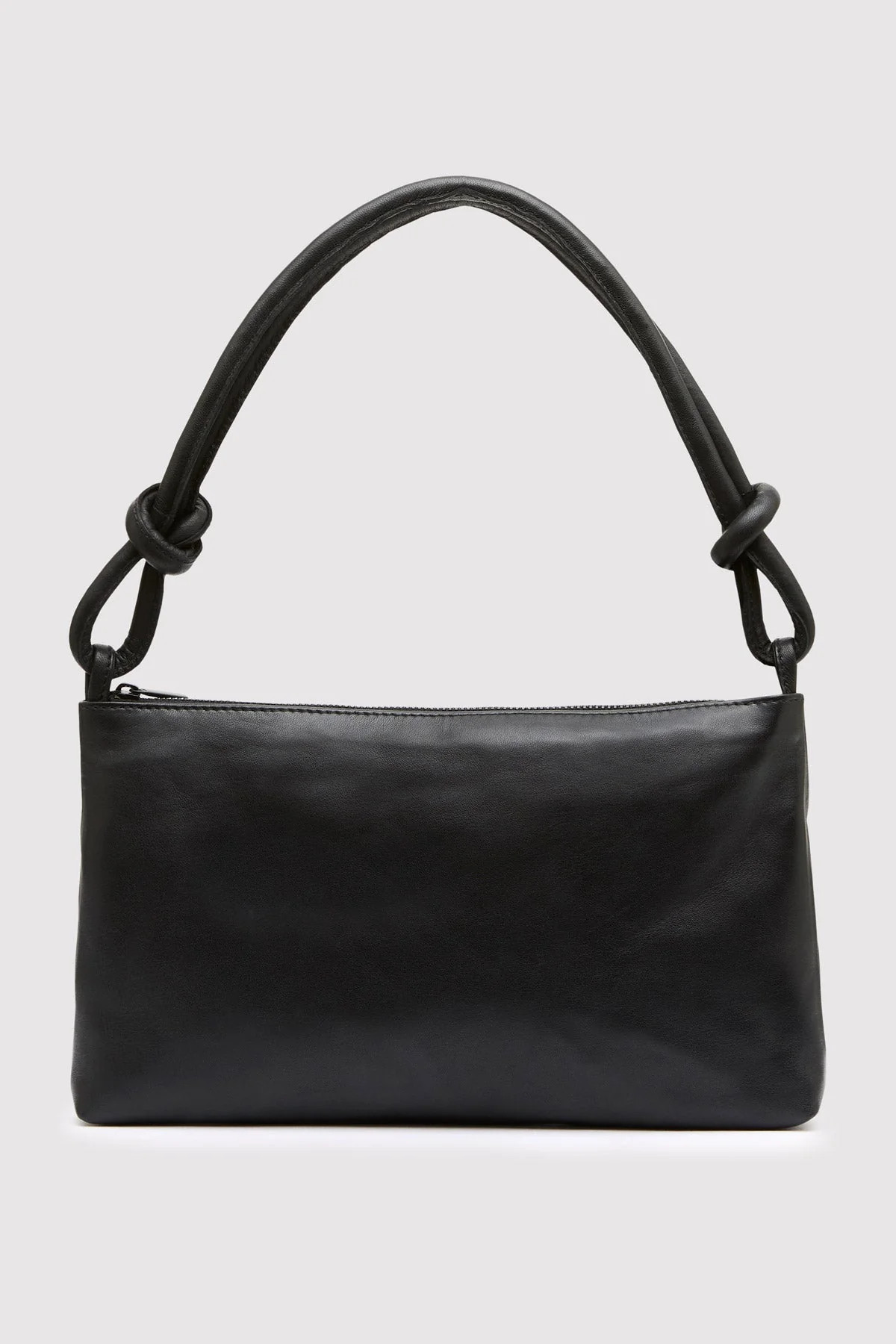 PRE-ORDER: Knotted Baguette Bag - Black | St. Agni