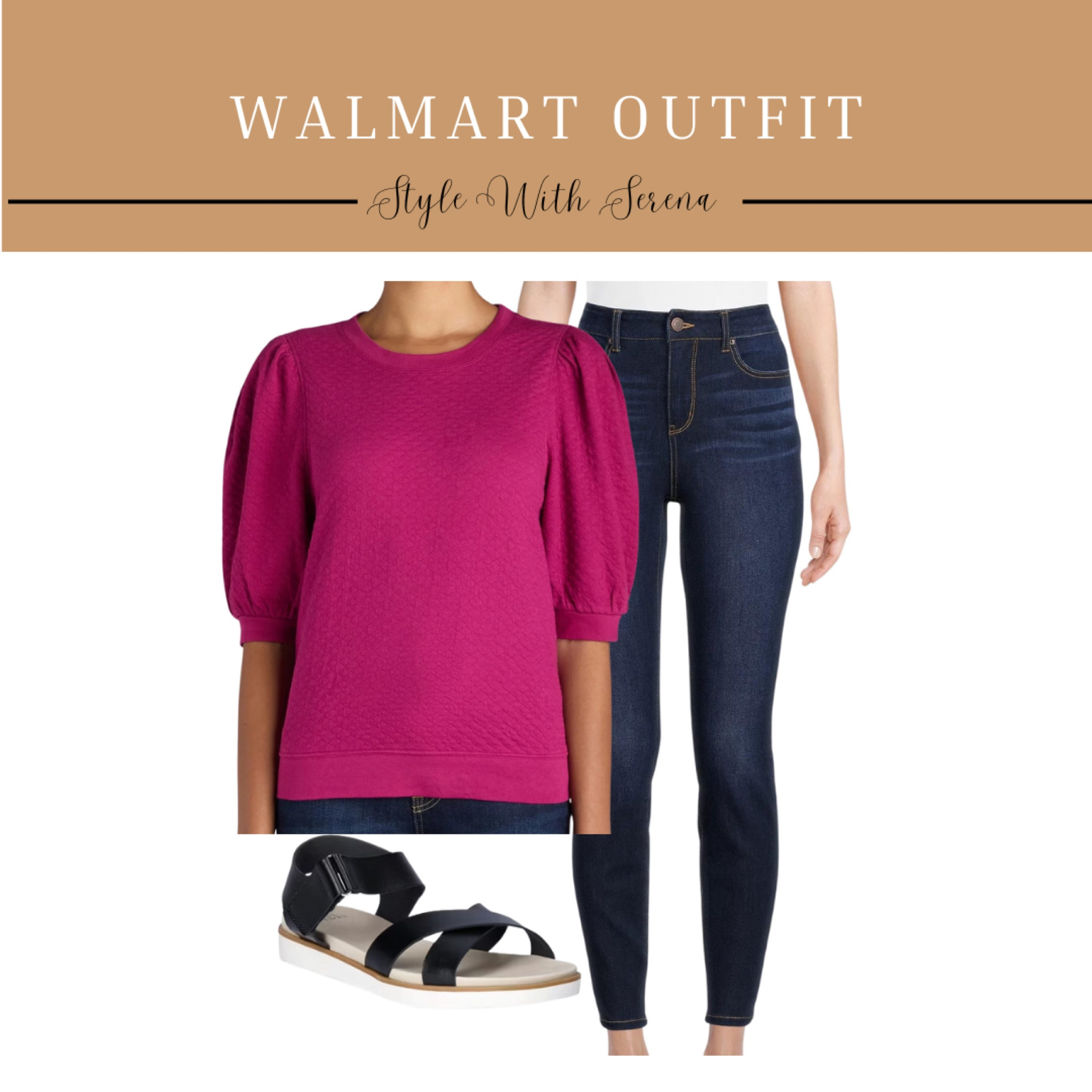 Walmart outfit, Walmart finds, Walmart fashion, quilted top, denim, sandals 

#LTKOver40 #LTKStyleTip #LTKFindsUnder50