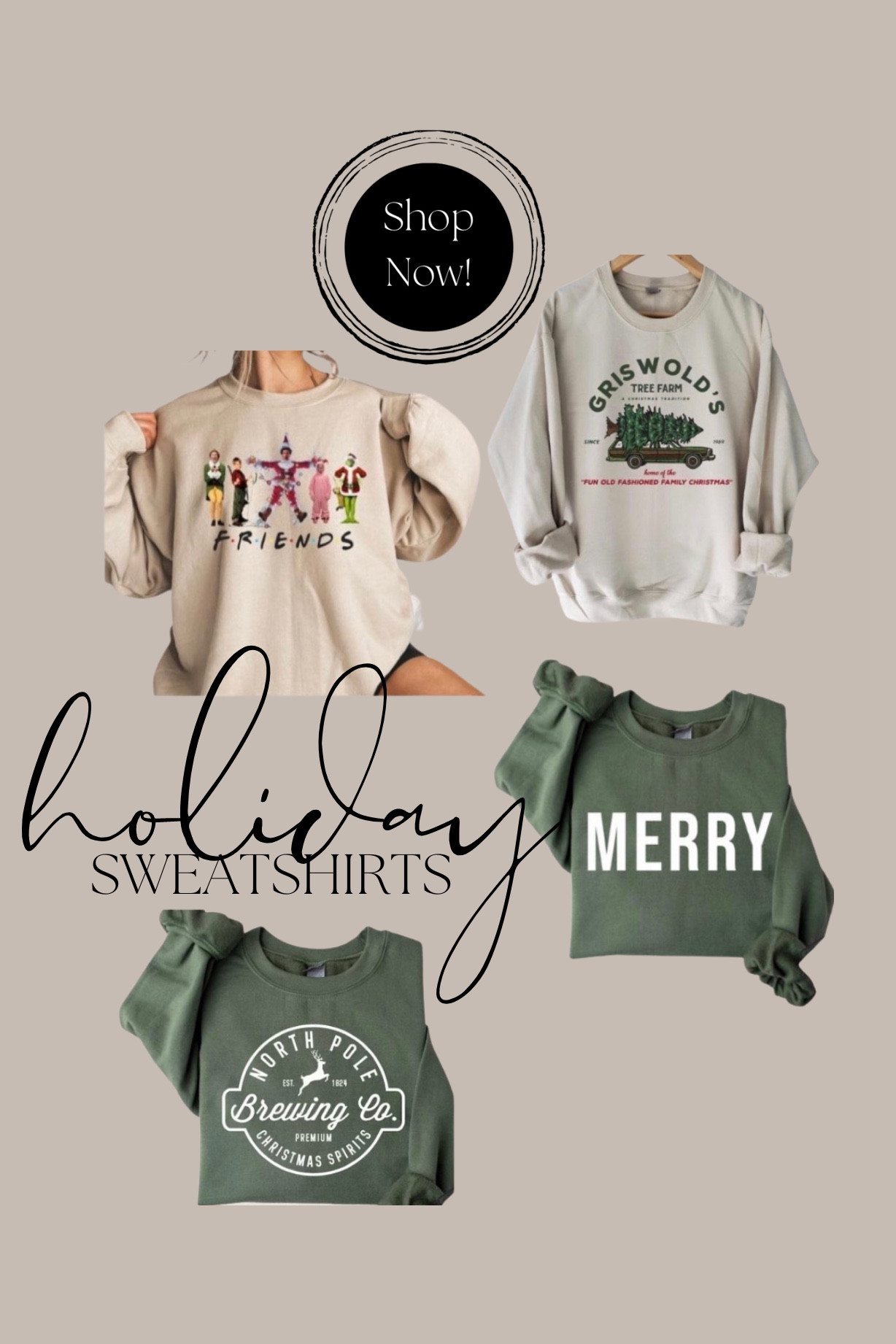Holiday Sweatshirts ✨🌲#christmassweatshirt #chritmasvacation 

#LTKSeasonal #LTKstyletip #LTKHoliday