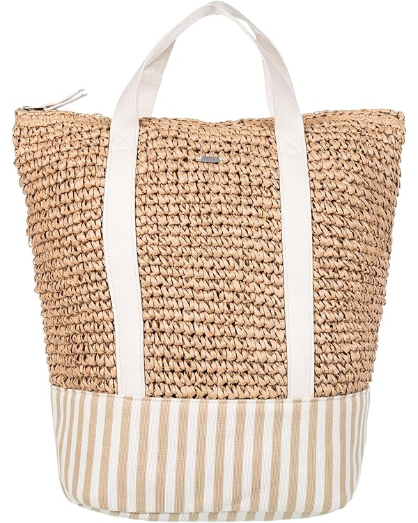 Roxy Women's Beach Tote Bag | Travel | Vacation | Straw | Lightweight | Breathable | Amazon (US)