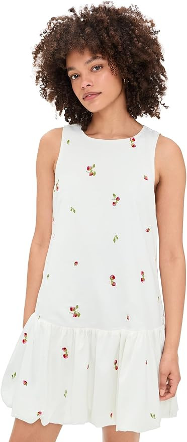 En Saison Women's Strawberry Kiss Bubble Hem Mini Dress | Amazon (US)