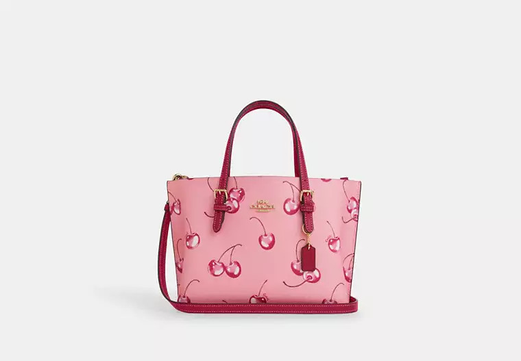 Mollie Tote Bag 25 With Cherry Print | Coach Outlet US