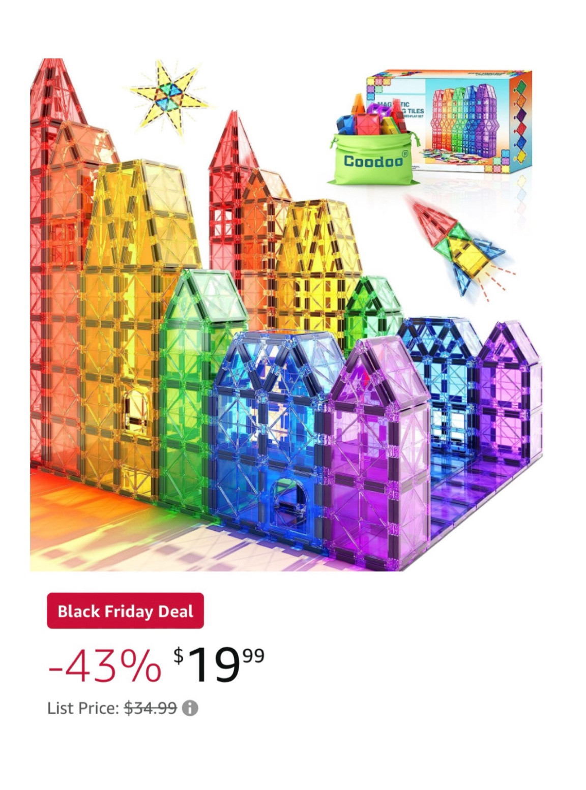 Magnet tiles on sale! Gift for kids 
Black Friday deal 


#LTKCyberWeek #LTKkids #LTKGiftGuide