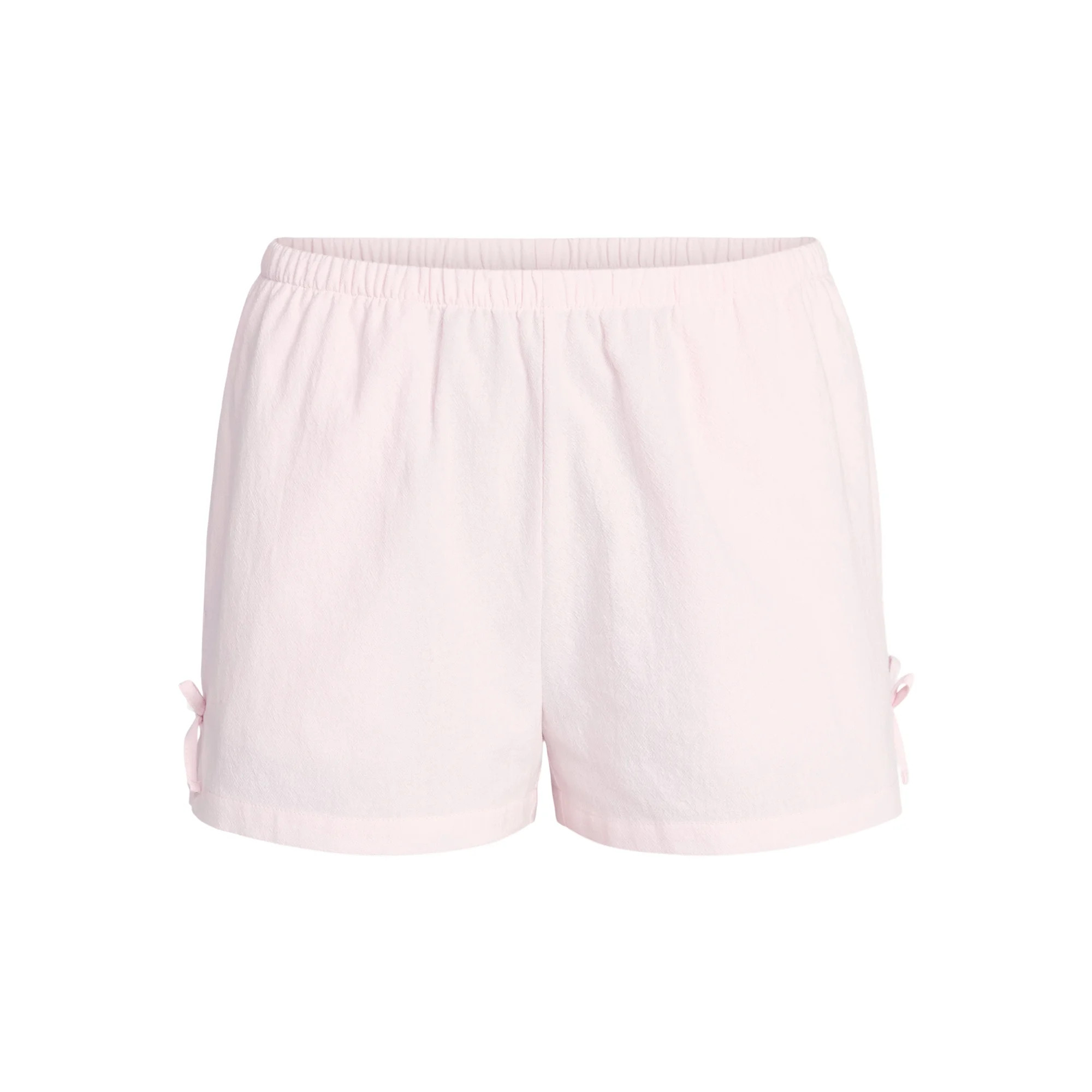 No Boundaries Cotton Pull-On Shorts with Side Bows, Women's XXS-XXL | Walmart (US)