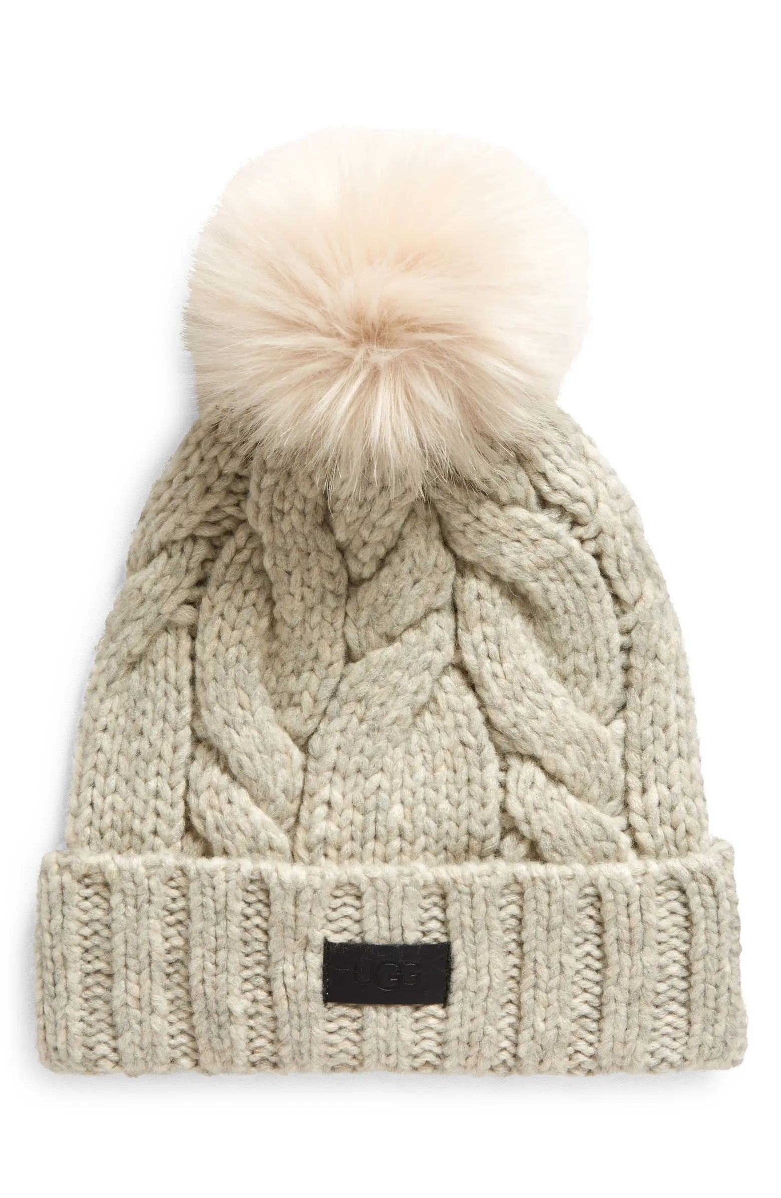 Cable Knit Pom Beanie | Nordstrom