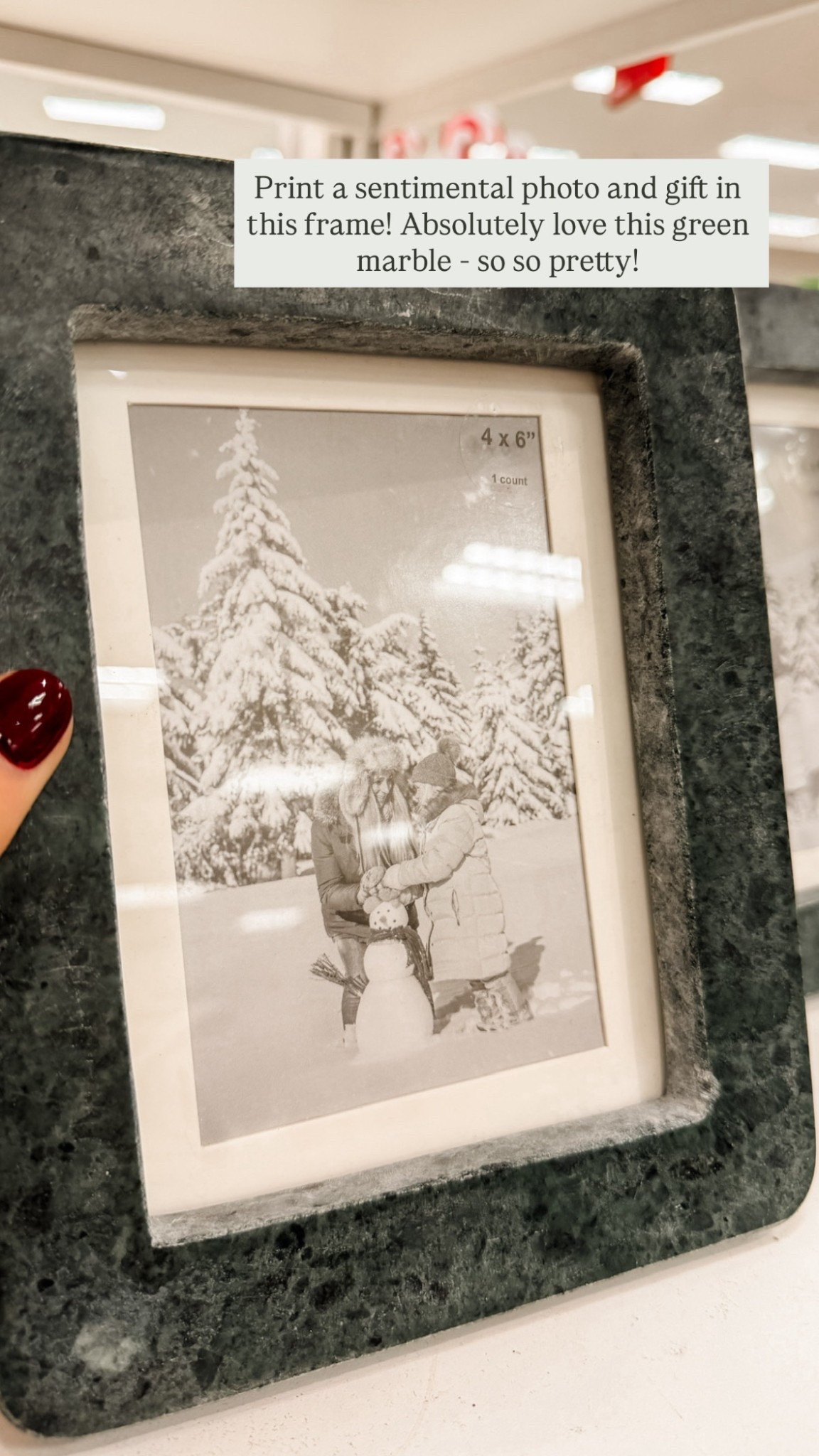 A pretty frame with a special printed photo makes for such a sweet gift 💕

Loverly Grey, Target find, marble frame, decorative frame, photo frame, home decor, gift guide, gift ideas 

#LTKGiftGuide #LTKFindsUnder50 #LTKHoliday