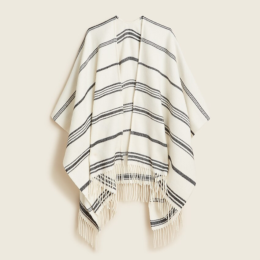 Reversible blanket poncho | J. Crew US