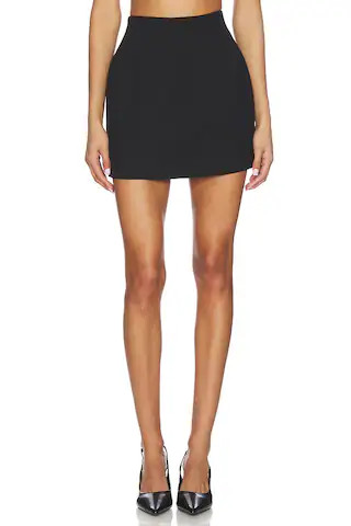 Irene Classic Suiting Sculpted Mini Skirt in Black | Revolve Clothing (Global)